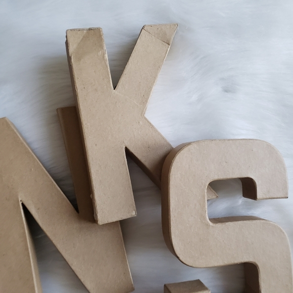 Cardboard Lettering Thank You for Crafts - Picture 4 of 10